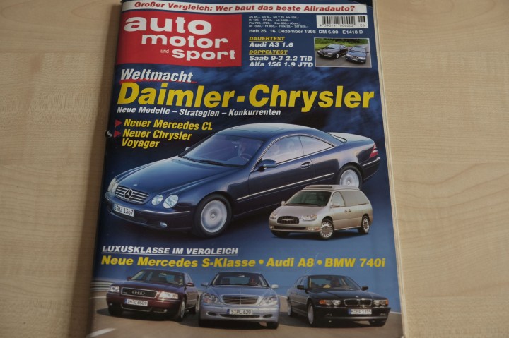 Deckblatt Auto Motor und Sport (26/1998)